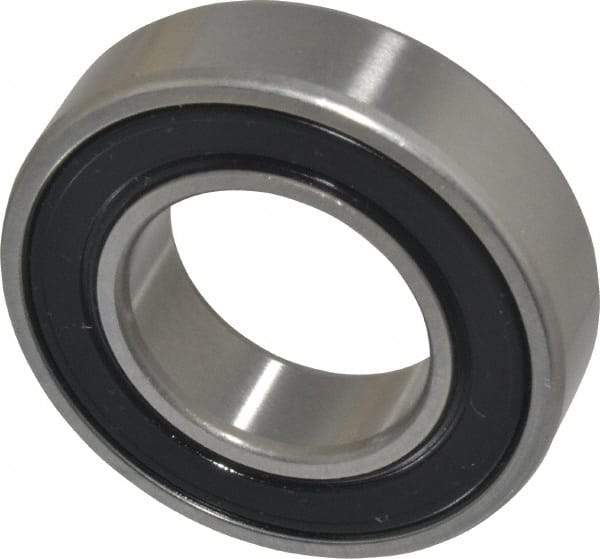 SKF - 25mm Bore Diam, 47mm OD, Double Seal Deep Groove Radial Ball Bearing - 12mm Wide, 1 Row, Round Bore, 6,550 Nm Static Capacity, 11,900 Nm Dynamic Capacity - Best Tool & Supply