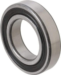 SKF - 35mm Bore Diam, 62mm OD, Double Seal Deep Groove Radial Ball Bearing - 14mm Wide, 1 Row, Round Bore, 10,200 Nm Static Capacity, 16,800 Nm Dynamic Capacity - Best Tool & Supply