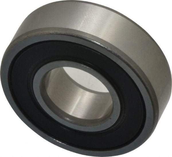 SKF - 15mm Bore Diam, 35mm OD, Double Seal Deep Groove Radial Ball Bearing - 11mm Wide, 1 Row, Round Bore, 3,750 Nm Static Capacity, 8,060 Nm Dynamic Capacity - Best Tool & Supply