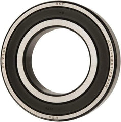 SKF - 55mm Bore Diam, 100mm OD, Double Seal Deep Groove Radial Ball Bearing - 21mm Wide, 1 Row, Round Bore, 29,000 Nm Static Capacity, 46,200 Nm Dynamic Capacity - Best Tool & Supply