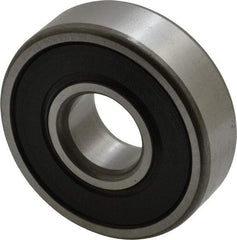 SKF - 15mm Bore Diam, 42mm OD, Double Seal Deep Groove Radial Ball Bearing - 13mm Wide, 1 Row, Round Bore, 5,400 Nm Static Capacity, 11,900 Nm Dynamic Capacity - Best Tool & Supply