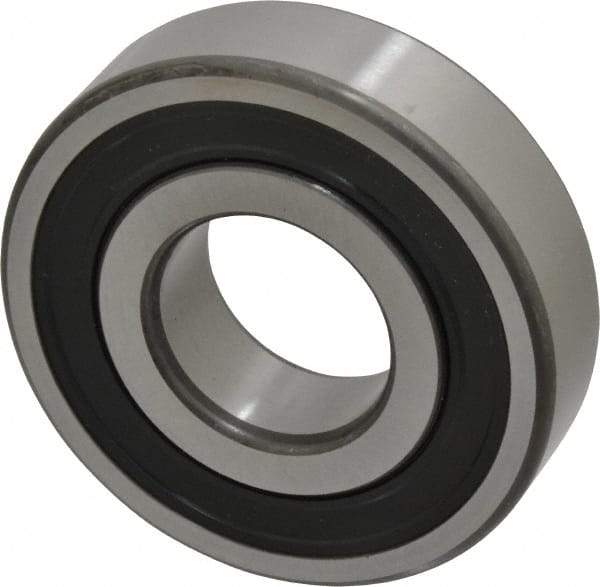 SKF - 30mm Bore Diam, 72mm OD, Double Seal Deep Groove Radial Ball Bearing - 19mm Wide, 1 Row, Round Bore, 16,000 Nm Static Capacity, 29,600 Nm Dynamic Capacity - Best Tool & Supply