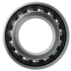 Angular Contact Ball Bearing: 20 mm Bore Dia, 52 mm OD, 15 mm OAW, Without Flange 40 ° Contact Angle, 9,500 lb Static Load, 17,400 lb Dynamic Load