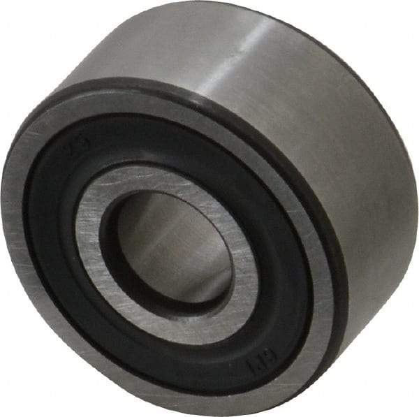 SKF - 10mm Bore Diam, 30mm OD, Double Seal Angular Contact Radial Ball Bearing - 14mm Wide, 2 Rows, Round Bore, 4,300 Lb Static Capacity, 7,610 Lb Dynamic Capacity - Best Tool & Supply