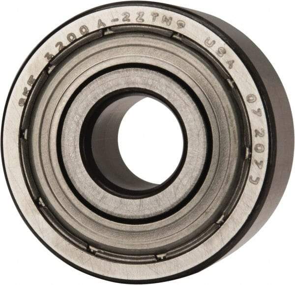 SKF - 10mm Bore Diam, 30mm OD, Double Shield Angular Contact Radial Ball Bearing - 14mm Wide, 2 Rows, Round Bore, 4,300 Lb Static Capacity, 7,610 Lb Dynamic Capacity - Best Tool & Supply