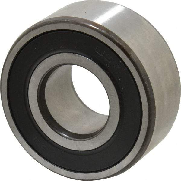 SKF - 20mm Bore Diam, 47mm OD, Double Seal Angular Contact Radial Ball Bearing - 20.6mm Wide, 2 Rows, Round Bore, 12,000 Lb Static Capacity, 19,000 Lb Dynamic Capacity - Best Tool & Supply