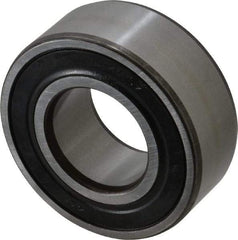 SKF - 30mm Bore Diam, 62mm OD, Double Seal Angular Contact Radial Ball Bearing - 23.8mm Wide, 2 Rows, Round Bore, 20,800 Lb Static Capacity, 28,600 Lb Dynamic Capacity - Best Tool & Supply