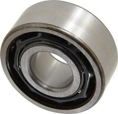 SKF - 25mm Bore Diam, 62mm OD, Open Angular Contact Radial Ball Bearing - 25.4mm Wide, 2 Rows, Round Bore, 20,400 Lb Static Capacity, 30,700 Lb Dynamic Capacity - Best Tool & Supply