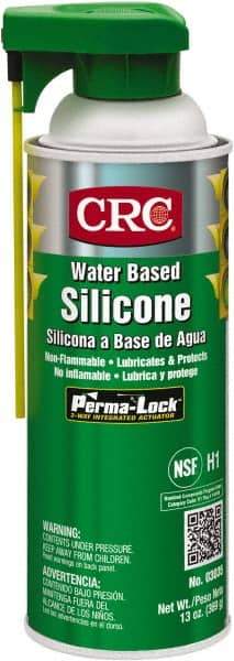 CRC - 16 oz Aerosol Silicone Lubricant - White, 0°F to 400°F, Food Grade - Best Tool & Supply