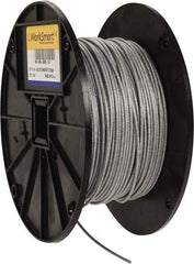 Value Collection - 3/32" x 1/16" Diam, Aircraft Cable - 480 Lb Breaking Strength, 7 x 7 Strand Core, Vinyl Coating - Best Tool & Supply