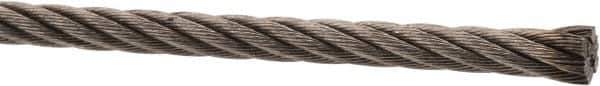 Value Collection - 3/16" Diam, Aircraft Cable - 3,700 Lb Breaking Strength, 7 x 19 Strand Core - Best Tool & Supply