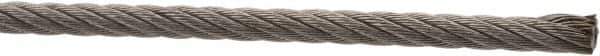 Value Collection - 3/32" Diam, Aircraft Cable - 920 Lb Breaking Strength, 7 x 19 Strand Core - Best Tool & Supply