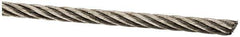 Value Collection - 1/8" Diam, Aircraft Cable - 1,760 Lb Breaking Strength, 7 x 19 Strand Core - Best Tool & Supply