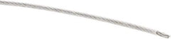 Value Collection - 1/16" x 3/64" Diam, Aircraft Cable - 270 Lb Breaking Strength, 7 x 7 Strand Core, Nylon Coating - Best Tool & Supply