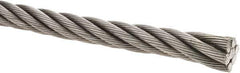 Value Collection - 5/8" Diam, Steel Wire Rope - 30,000 Lb Breaking Strength, 6 x 19 IWRC - Best Tool & Supply