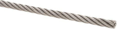 Value Collection - 5/16" Diam, Steel Wire Rope - 7,660 Lb Breaking Strength, 6 x 19 IWRC - Best Tool & Supply