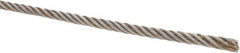 Value Collection - 3/16" Diam, Steel Wire Rope - 2,770 Lb Breaking Strength, 6 x 19 IWRC - Best Tool & Supply