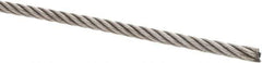 Value Collection - 1/4" Diam, Steel Wire Rope - 4,940 Lb Breaking Strength, 6 x 19 IWRC - Best Tool & Supply