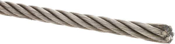 Value Collection - 1/2" Diam, Steel Wire Rope - 19,260 Lb Breaking Strength, 6 x 19 IWRC - Best Tool & Supply