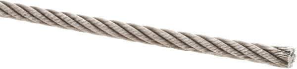 Value Collection - 5/16" Diam, Steel Wire Rope - 8,240 Lb Breaking Strength, 6 x 19 IWRC - Best Tool & Supply