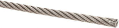 Value Collection - 5/16" Diam, Steel Wire Rope - 7,660 Lb Breaking Strength, 6 x 19 IWRC - Best Tool & Supply