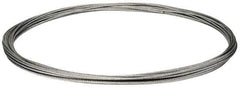 Value Collection - 3/16" Diam, Galvanized Steel Wire Rope - 4,200 Lb Breaking Strength, 7 x 19 Strand Core - Best Tool & Supply