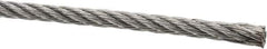 Value Collection - 5/32" Diam, Aircraft Cable - 2,600 Lb Breaking Strength, 7 x 7 Strand Core - Best Tool & Supply