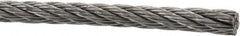 Value Collection - 1/4" Diam, Aircraft Cable - 6,100 Lb Breaking Strength, 7 x 7 Strand Core - Best Tool & Supply