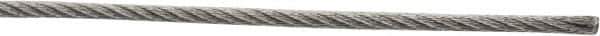 Value Collection - 1/16" Diam, Aircraft Cable - 480 Lb Breaking Strength, 7 x 7 Strand Core - Best Tool & Supply