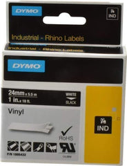 Dymo - 1" Wide x 216" Long, Black Vinyl Label Printer Cartridge - For RHINO 6000, 6500 - Best Tool & Supply