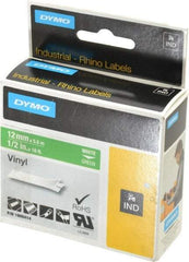 Dymo - 5" Wide x 216" Long, Green Vinyl Label Printer Cartridge - For RHINO 1000, 3000, 4200, 5000, 5200,6000, 6500 - Best Tool & Supply