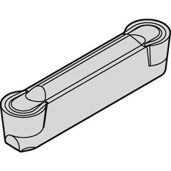 Kennametal - 0600R GMP Grade KCU25, 6mm Cutting Width Carbide Grooving Insert - 4.88mm Max Depth of Cut, Neutral, 3mm Corner Radius, AlTiN Finish - Best Tool & Supply