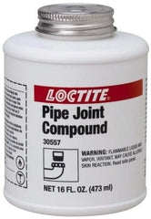 Loctite - 16 Fluid Ounce Brush Top Can, Medium Strength Brown Chemical Pipe Thread Sealant - Series 5117 - Best Tool & Supply