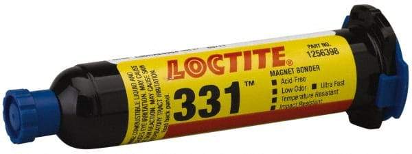 Loctite - 25 mL Cartridge Two Part Acrylic Adhesive - 0.33 min Working Time, 3,100 psi Shear Strength, Series 331 - Best Tool & Supply