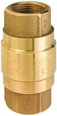 Strataflo - 3" Brass Check Valve - Inline, MNPT x MNPT, 200 WOG - Best Tool & Supply