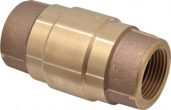 Strataflo - 1" Brass Check Valve - Inline, FNPT x FNPT, 200 WOG - Best Tool & Supply