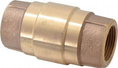 Strataflo - 1" Brass Check Valve - Inline, FNPT x FNPT, 400 WOG - Best Tool & Supply