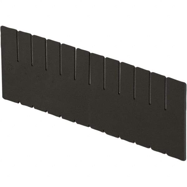 LEWISBins+ - 11-1/4" High, Black Bin Divider - Use with DC3120, Long Side Measures 11.3" Tall - Best Tool & Supply