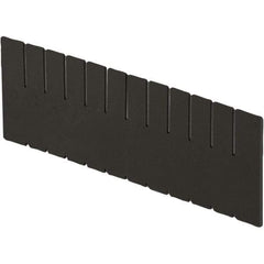 LEWISBins+ - 11-1/4" High, Black Bin Divider - Use with DC3120, Long Side Measures 11.3" Tall - Best Tool & Supply