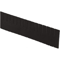 LEWISBins+ - 20-1/4" High, Black Bin Divider - Use with DC3120, Long Side Measures 11.3" Tall - Best Tool & Supply