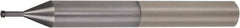 Vargus - M3x0.5 ISO, 0.094" Cutting Diam, 4 Flute, Solid Carbide Helical Flute Thread Mill - Internal Thread, 0.384" LOC, 3" OAL, 1/4" Shank Diam - Best Tool & Supply