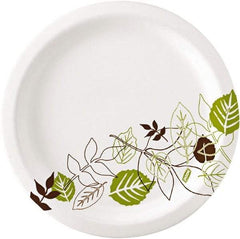 Dixie - Pathways Soak-Proof Shield Paper Plates, 8-1/2" - Green, Burgundy - Best Tool & Supply