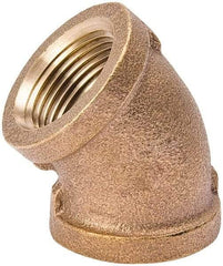 Value Collection - Class 125, 3/4" Internal Pipe, Red Brass 45° Elbow - MPT - Best Tool & Supply