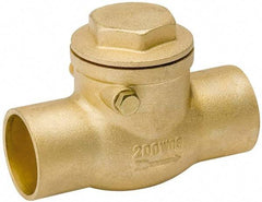 Value Collection - 3/4" Brass Check Valve - Check Swing, C x C, 200 WOG - Best Tool & Supply