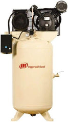 Ingersoll-Rand - 7.5 hp, 80 Gal Stationary Electric Vertical Air Compressor - Three Phase, 175 Max psi, 24 CFM, 460 Volt - Best Tool & Supply