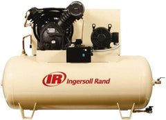 Ingersoll-Rand - 10 hp, 120 Gal Stationary Electric Horizontal Screw Air Compressor - Three Phase, 175 Max psi, 35 CFM, 460 Volt - Best Tool & Supply