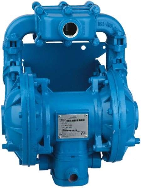 SandPIPER - Air Operated Diaphragm Pump - PTFE Diaphragm, Aluminum Housing - Best Tool & Supply