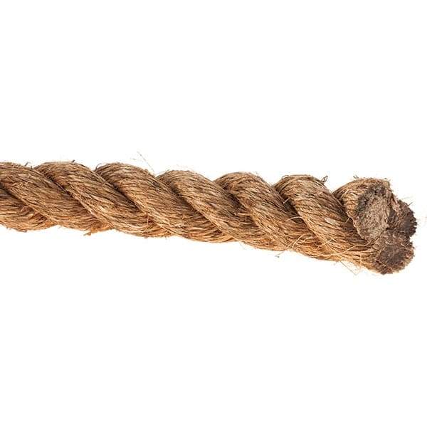 Value Collection - 600' Max Length Manila Rope - 2" Diam, 3,487 Lb Capacity - Best Tool & Supply