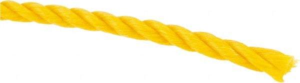 Value Collection - 2,400' Max Length Polypropylene Twisted Rope - 1/4" Diam, 141 Lb Capacity - Best Tool & Supply