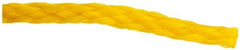 Value Collection - 1,000' Max Length Polypropylene Hollow Braid Flexible Rope - 1/4" Diam, 124 Lb Capacity - Best Tool & Supply